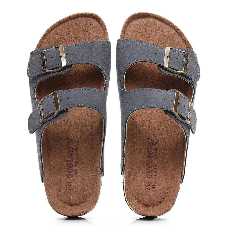 High Quality Classic Two Buckle Sandals