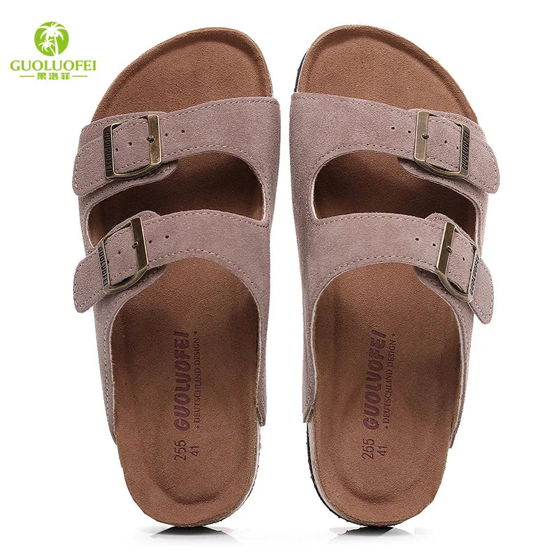 High Quality Classic Two Buckle Sandals