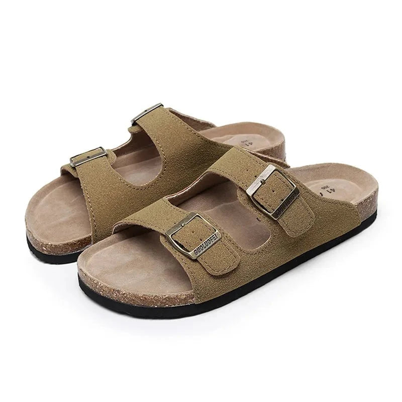 High Quality Classic Two Buckle Sandals