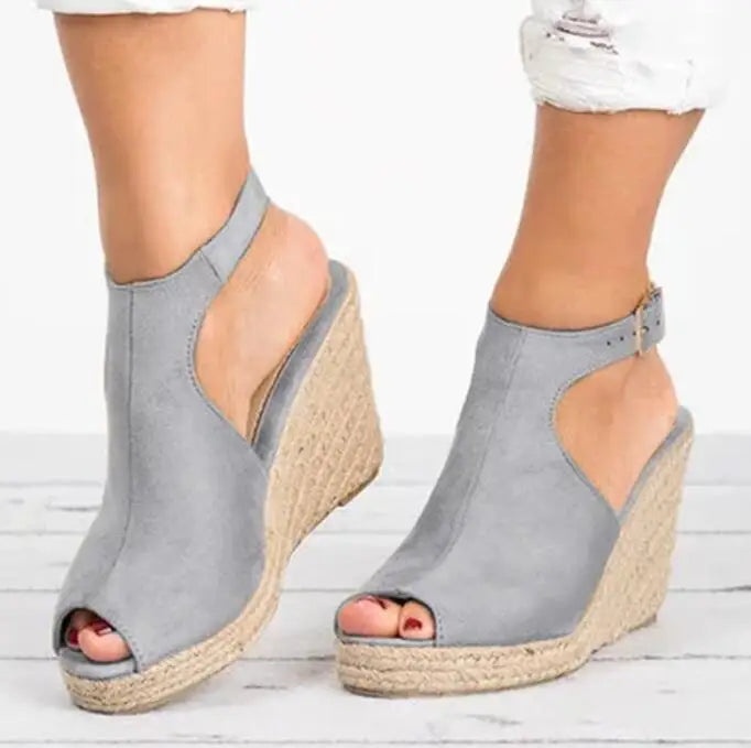 Plus Size Platform Sandals Wedges Shoes