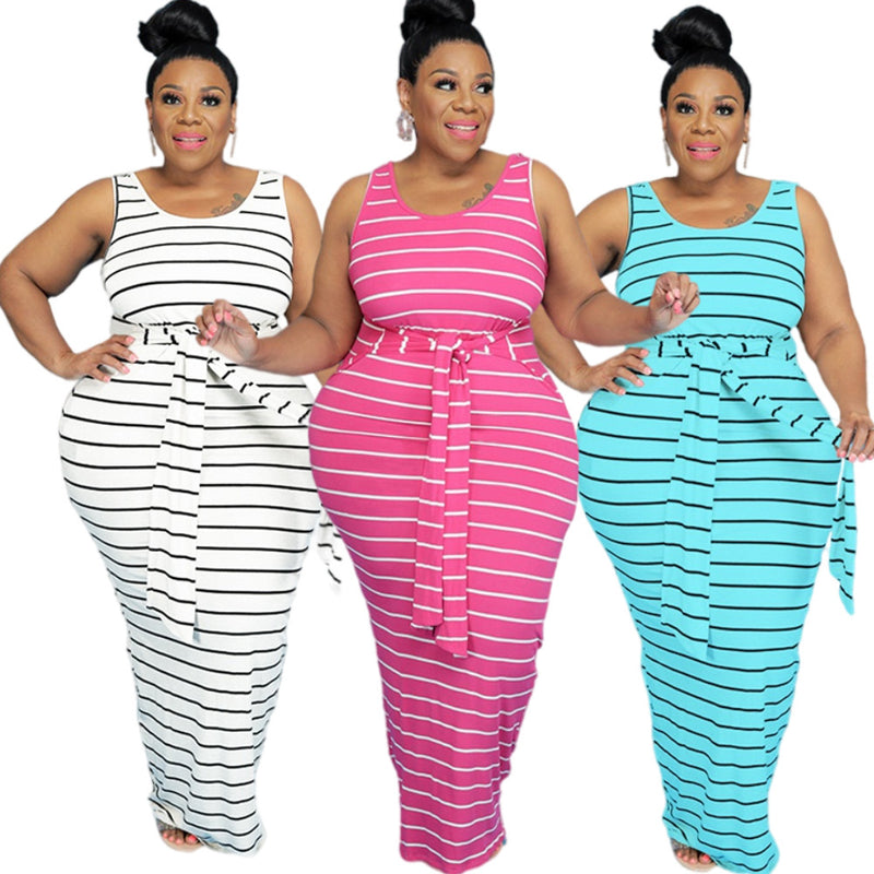 Casual Plus Size Women Clothing Sundress