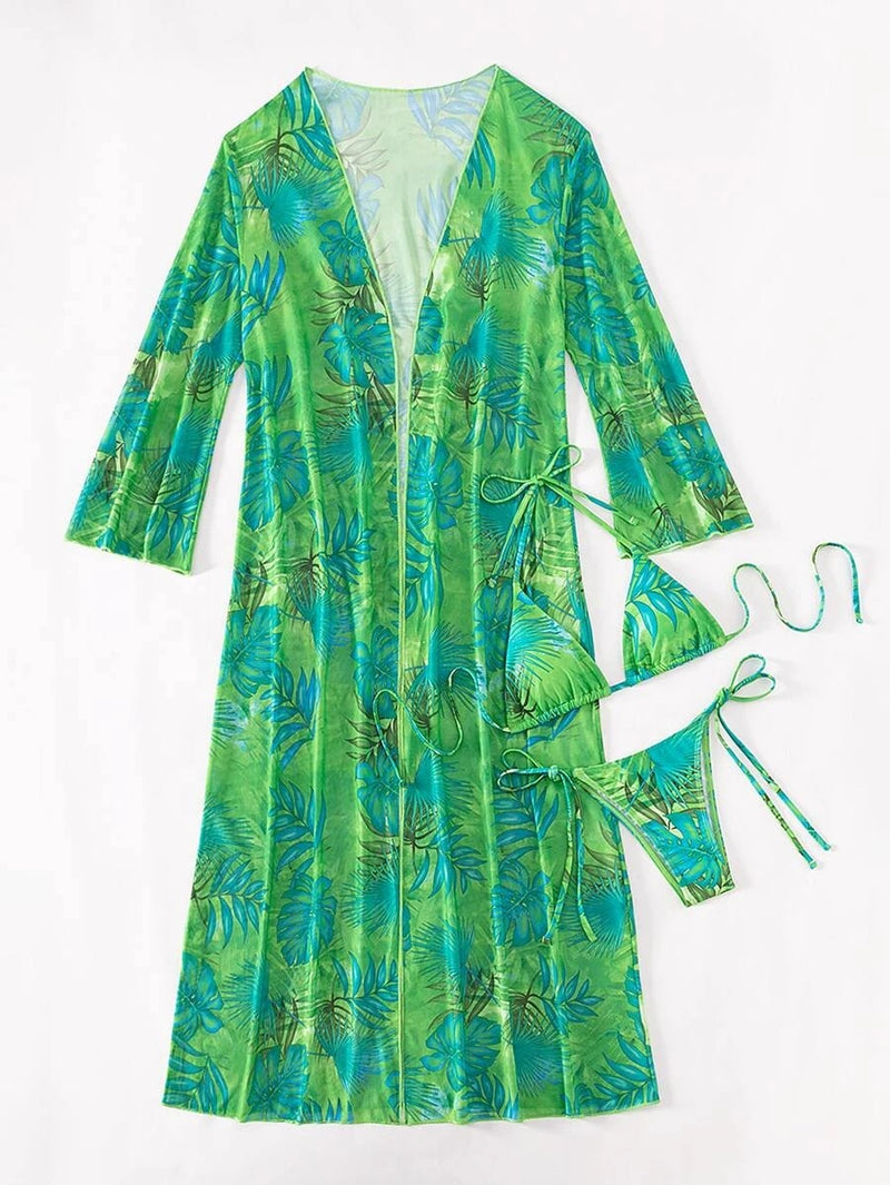 Summer Modest Sexy Tropical Suit