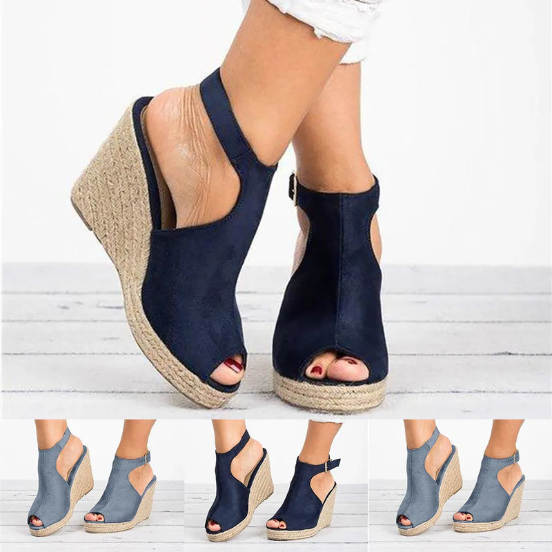 Plus Size Platform Sandals Wedges Shoes