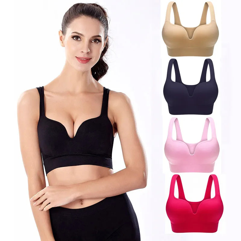 Seamless Women Underwear Padded Bra