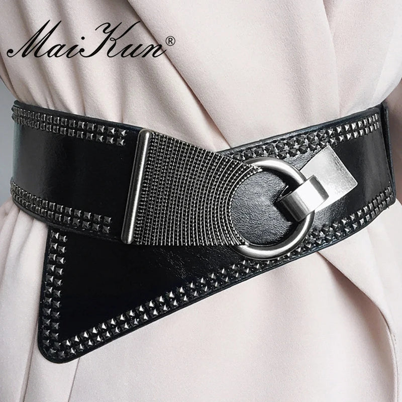 Fashion Punk Rocker Wide Belt