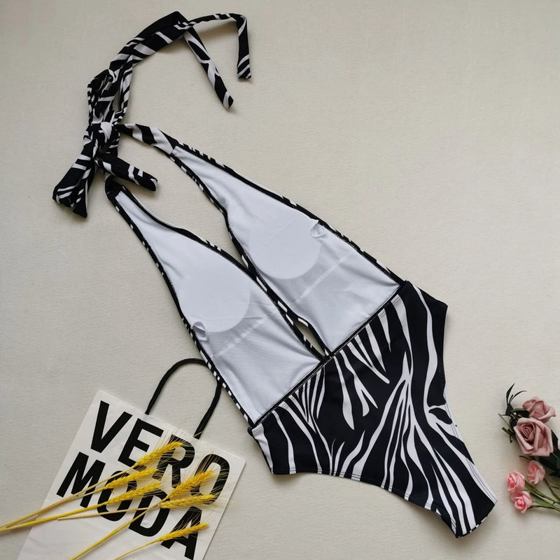 Sexy Print Beach Wear Swimming Suit