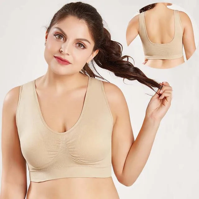 Seamless Women Underwear Padded Bra