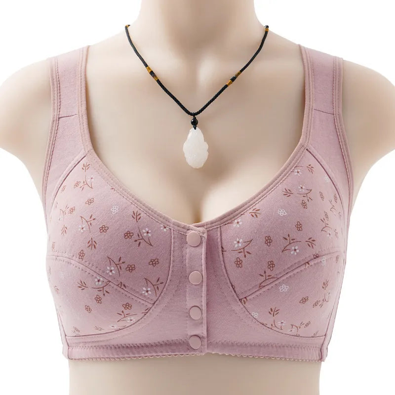 Charm Daisy Front Snaps Women Bra