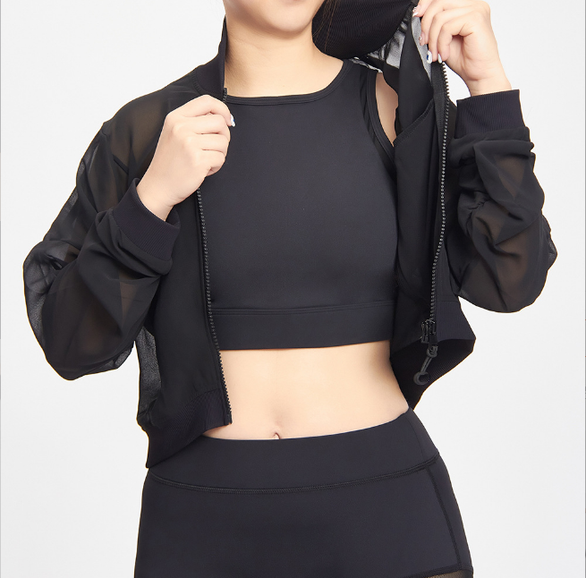 Fashionable Black Slim Long Sleeve Elegant Jacket