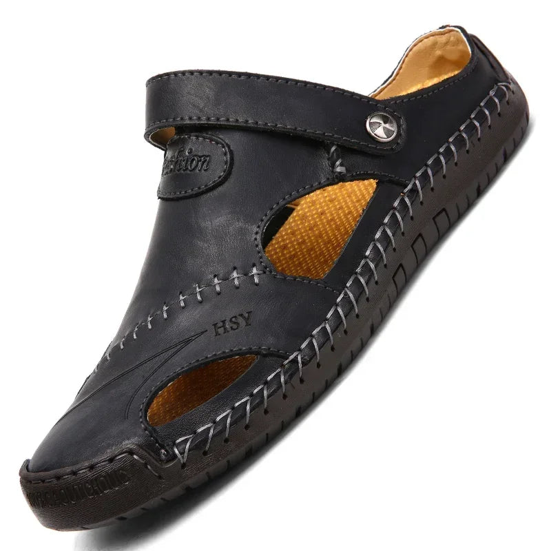 Summer Men Leather Sandals