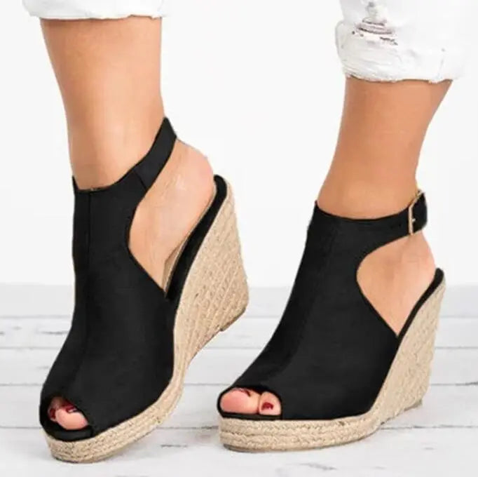 Plus Size Platform Sandals Wedges Shoes