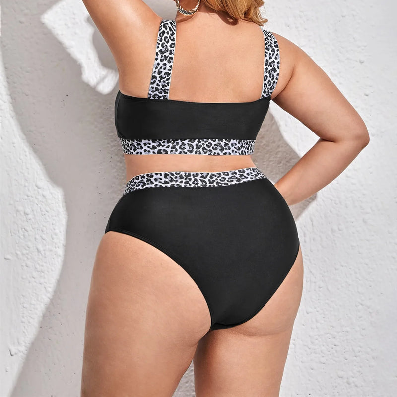 Plus Size Tank Top High Waist Bikini