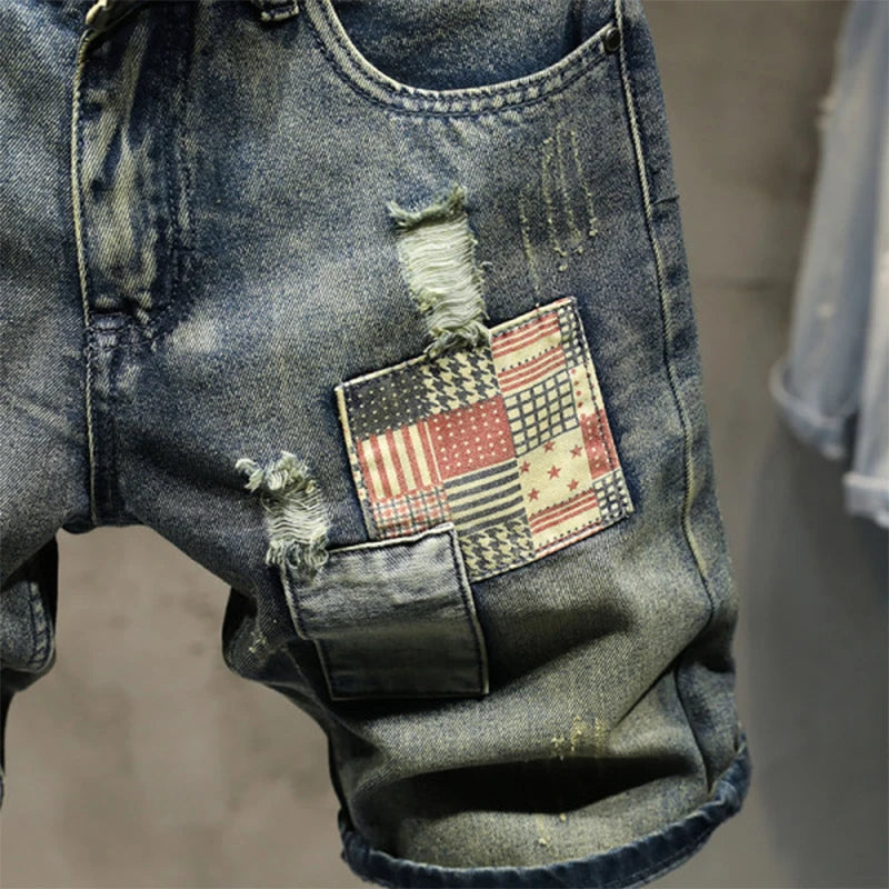 Fashion Casual Short Male Jeans