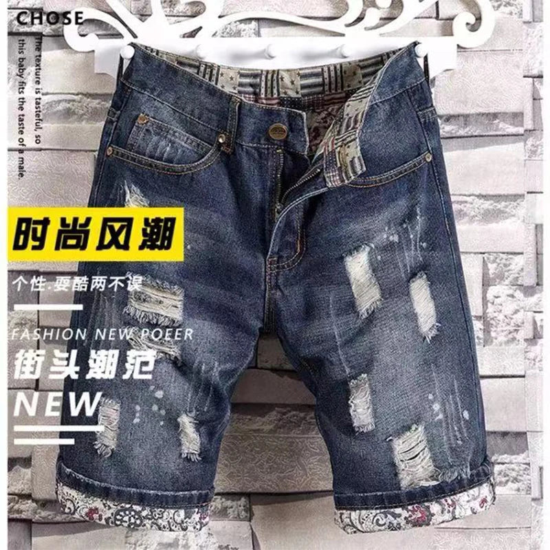 Fashion Casual Short Male Jeans