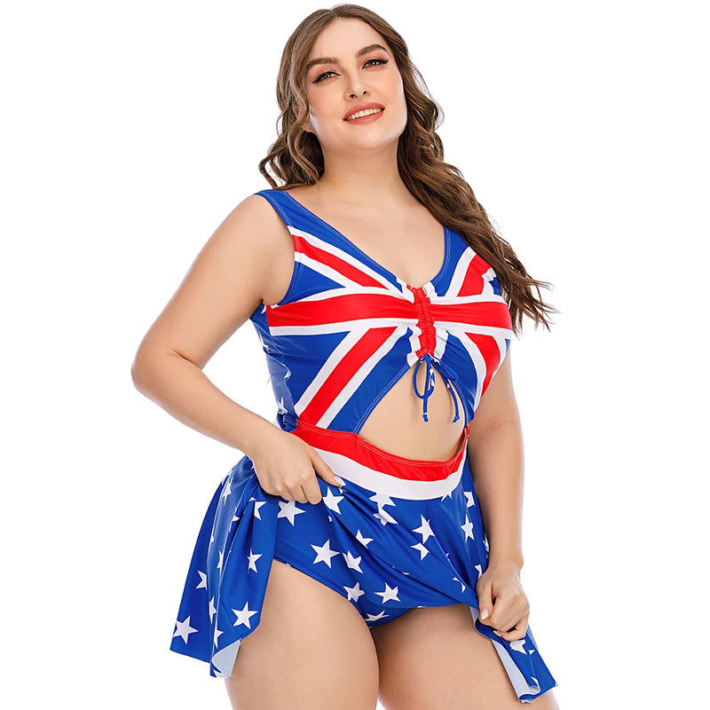 Women Plus Size One Piece Swimsuit