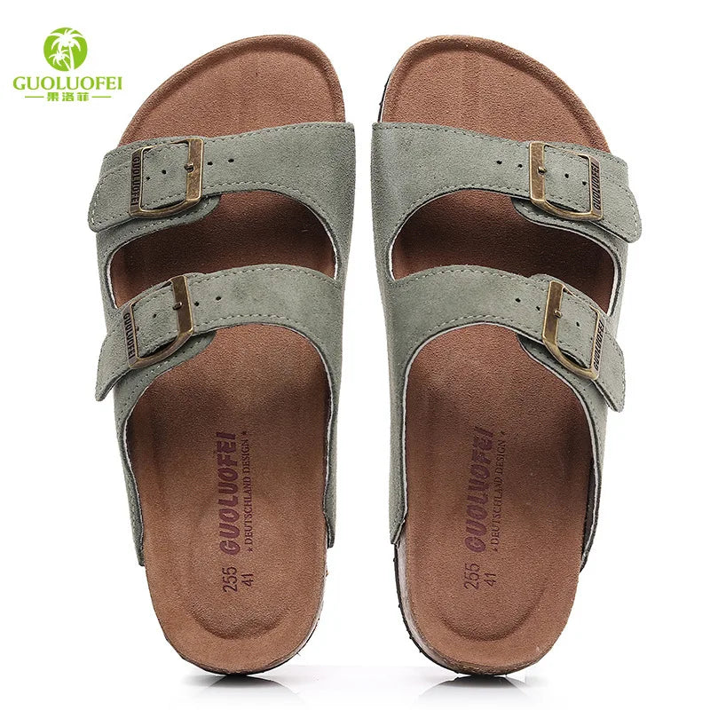 High Quality Classic Two Buckle Sandals