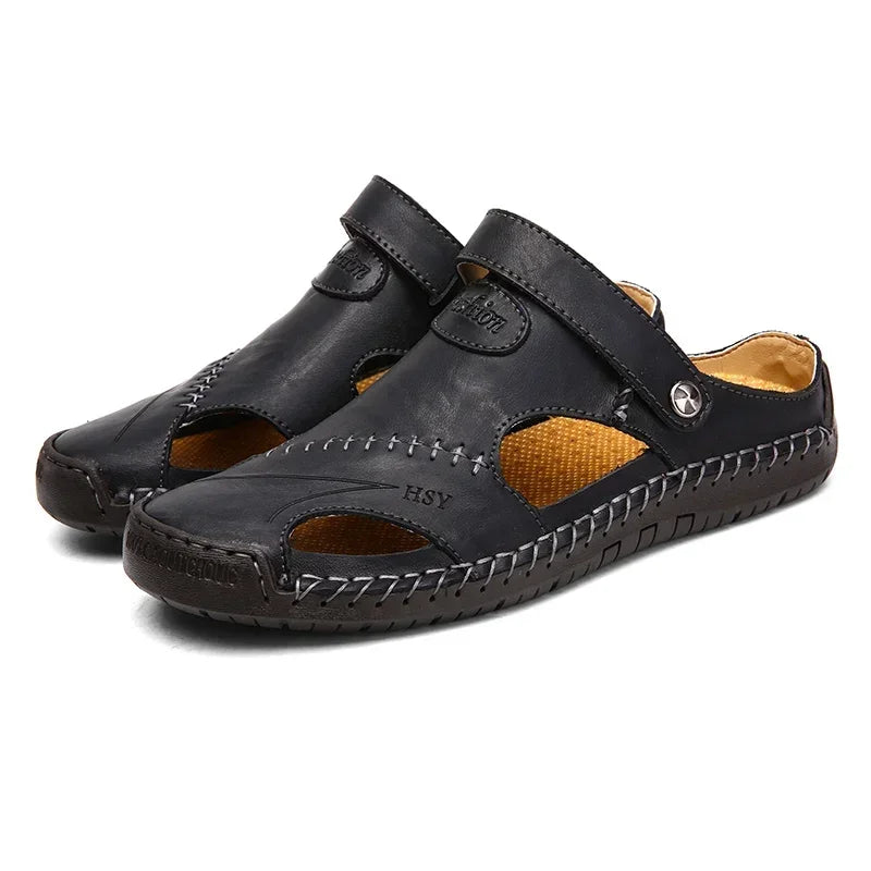 Summer Men Leather Sandals