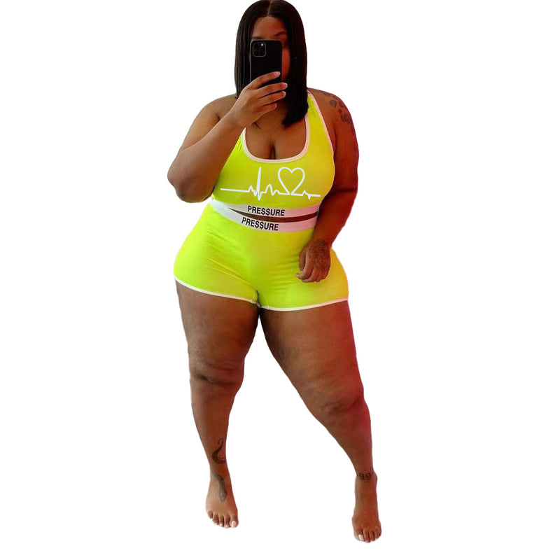 Women Shorts Plus Size Women's Set