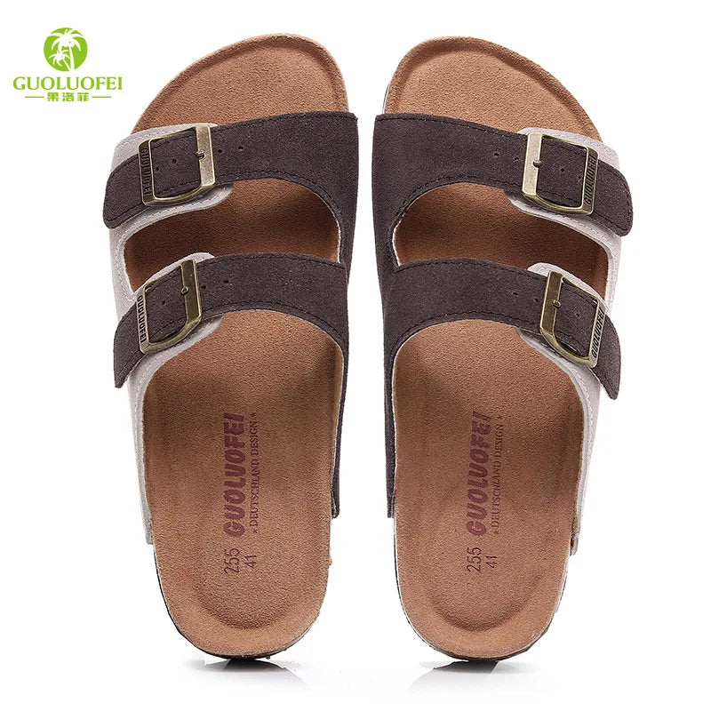 High Quality Classic Two Buckle Sandals