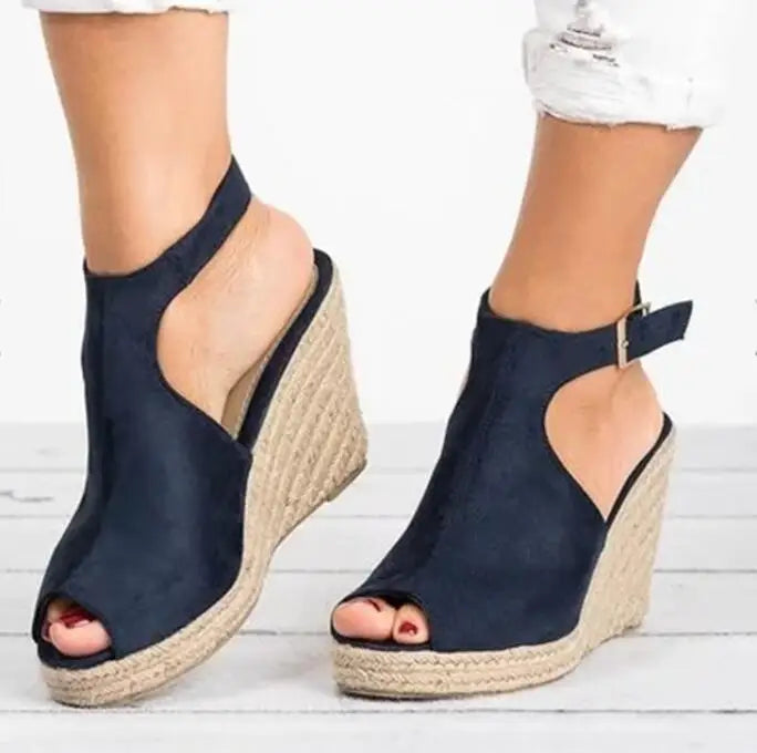 Plus Size Platform Sandals Wedges Shoes