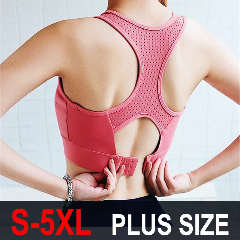 Women Yoga Push Up Sports Bra