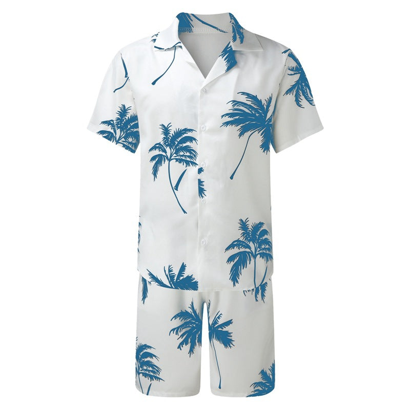 M-3xl Summer Fashion Print Shirt Set