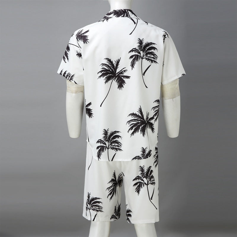 M-3xl Summer Fashion Print Shirt Set
