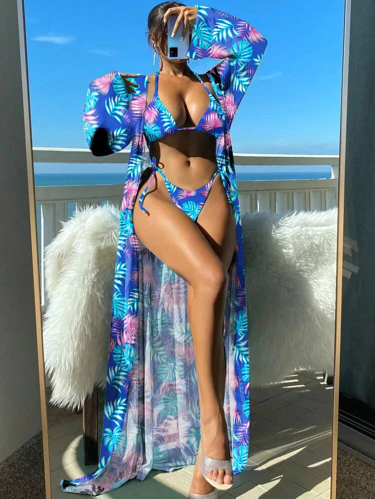 Summer Modest Sexy Tropical Suit