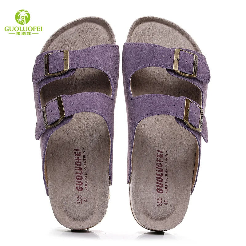 High Quality Classic Two Buckle Sandals