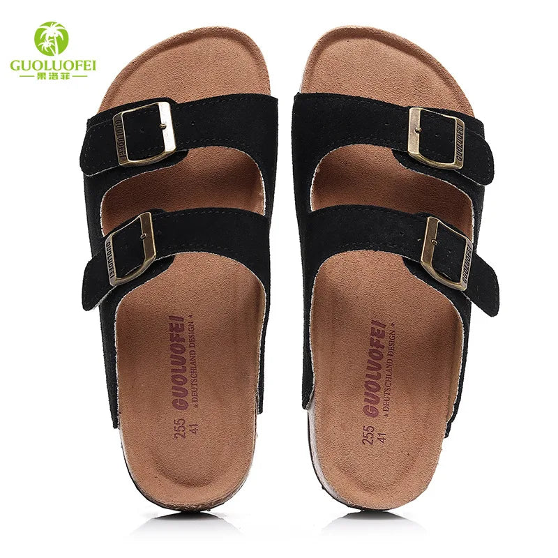 High Quality Classic Two Buckle Sandals