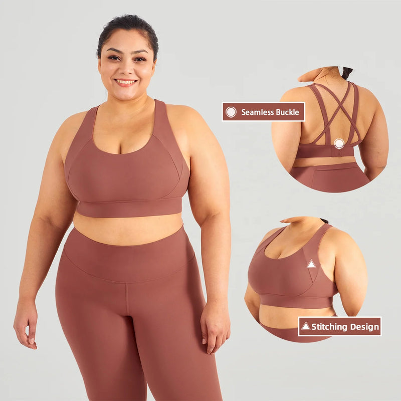 Women Adjustable Yoga Plus Size Top Bra