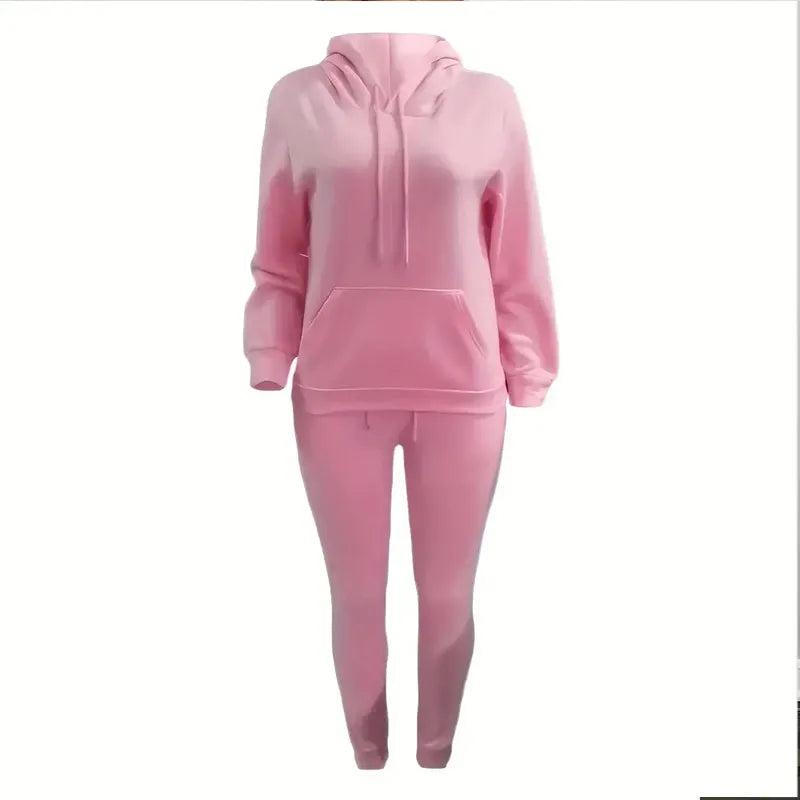 Women Casual Pocket Tracksuit Set