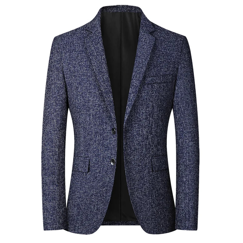 Casual Coat Grey Male Blazer