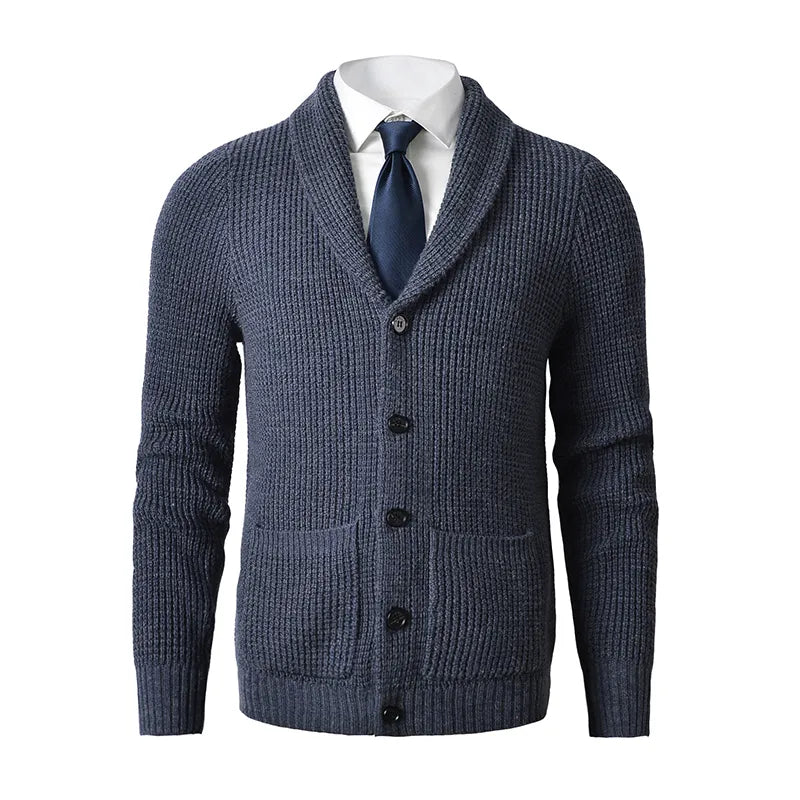 Men's Shawl Collar Cardigan Sweater