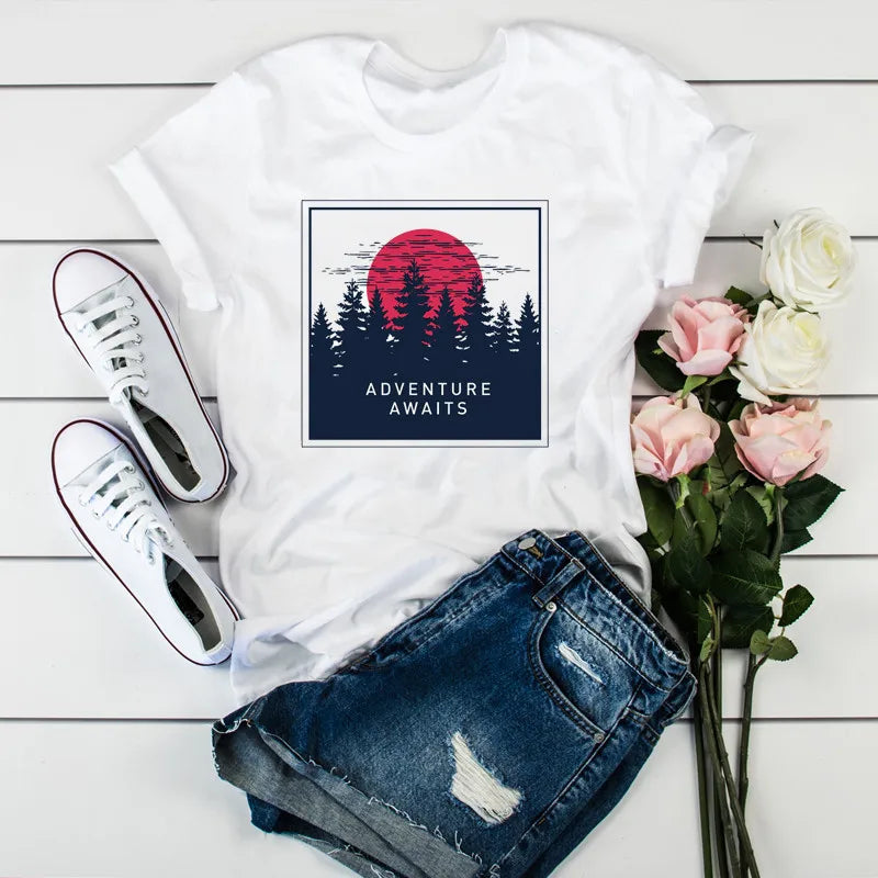 Women's Print Clothing T-Shirt