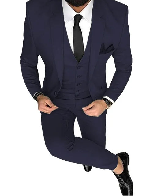 Tuxedo Slim Fit Groom Wedding Suit