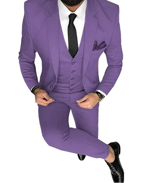 Tuxedo Slim Fit Groom Wedding Suit