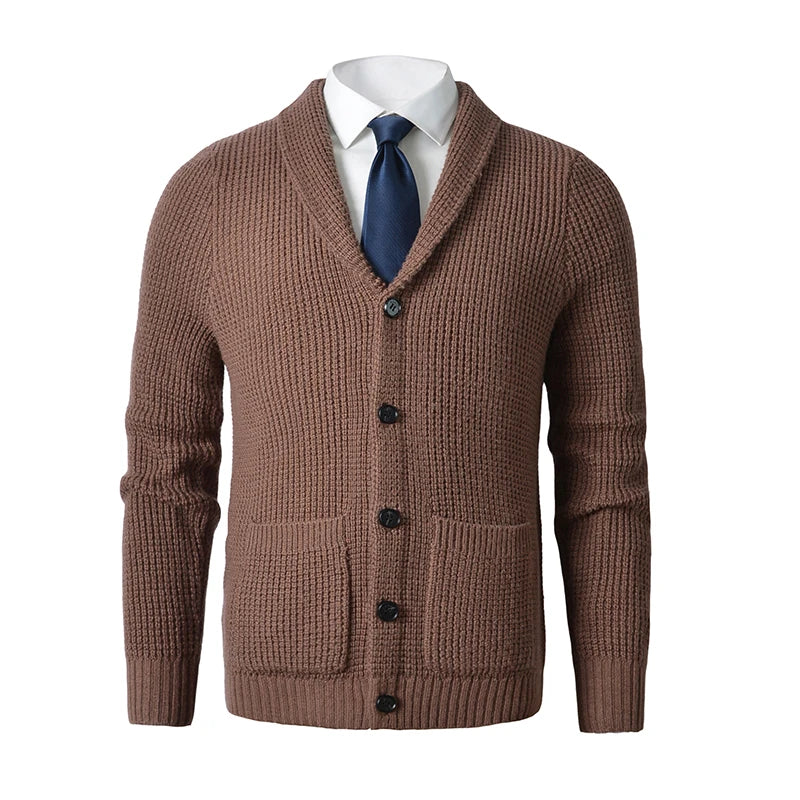 Men's Shawl Collar Cardigan Sweater