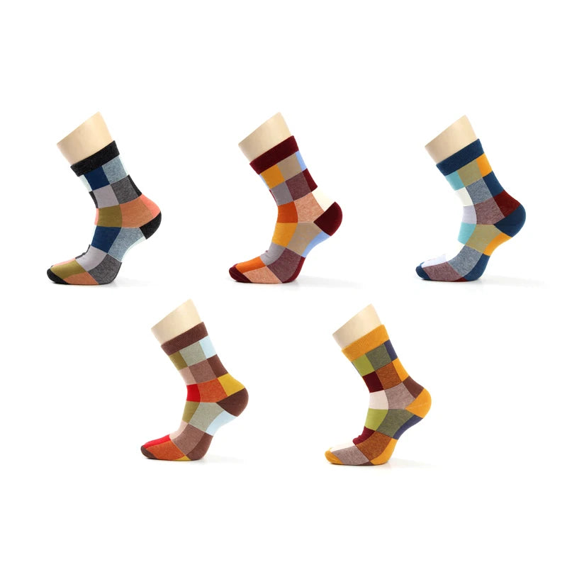5 Pairs/Lot Cotton Men's Socks