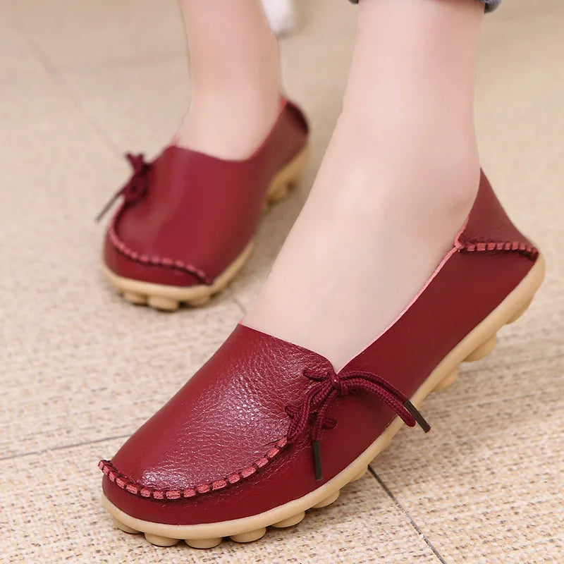 Women's Slip-on Genuine Leather Shoes