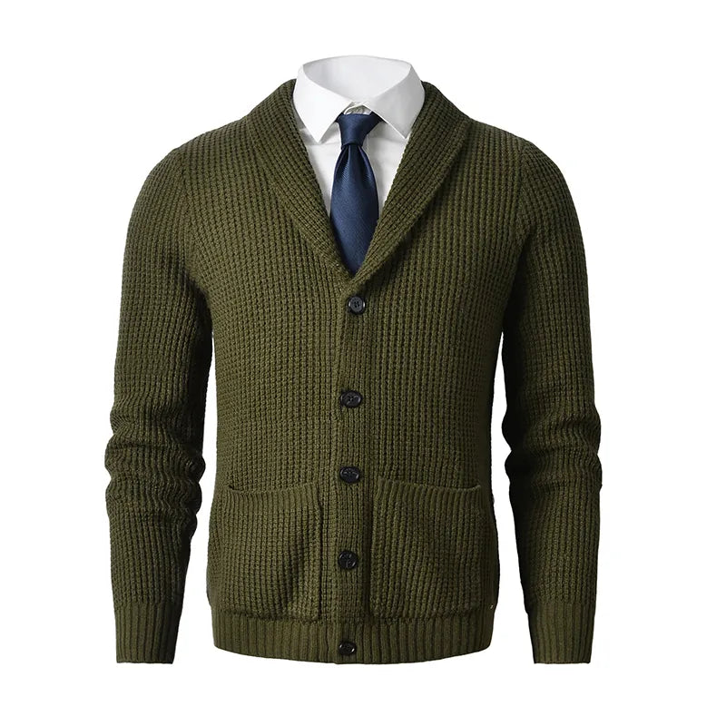 Men's Shawl Collar Cardigan Sweater