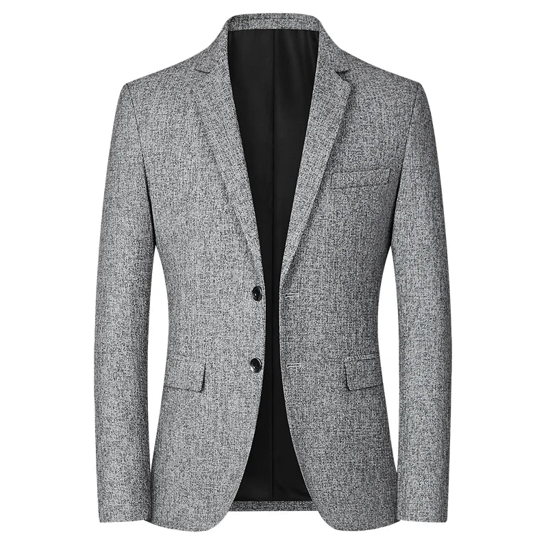 Casual Coat Grey Male Blazer