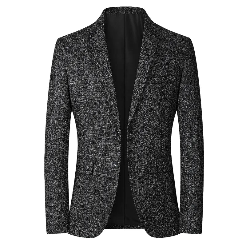 Casual Coat Grey Male Blazer