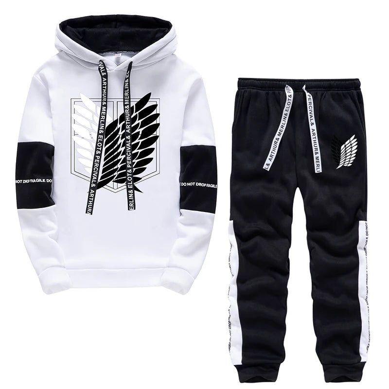 Man Hoodies Set Luxury Tracksuit