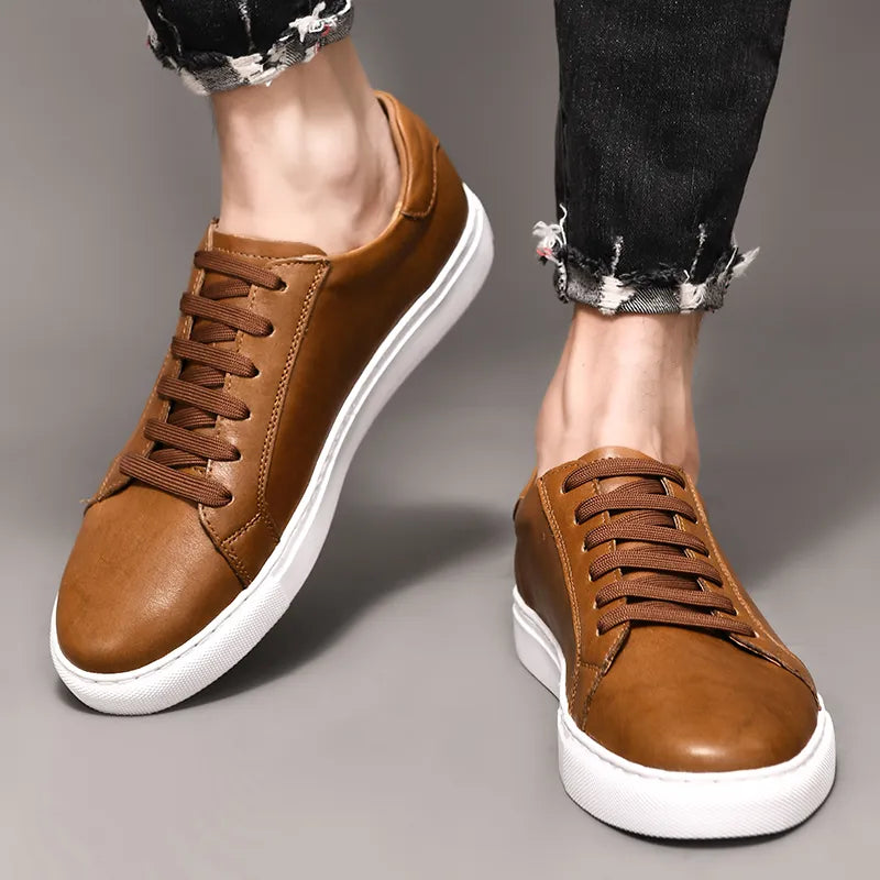 Men Genuine Leather Casual Shoes