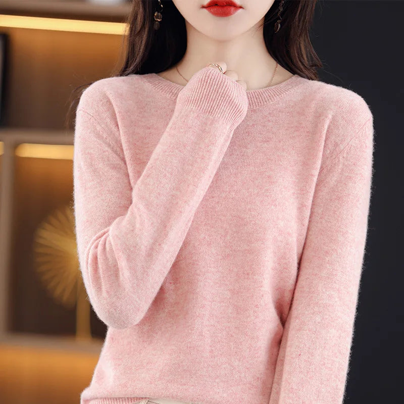 Women Sweater O-neck Jumpers