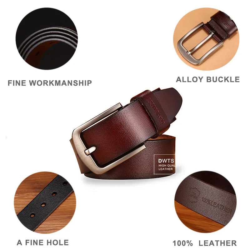 Men Belt Male High Quality Leather Belt