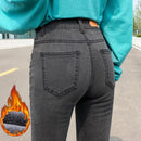 Women Warm Velvet Jeans