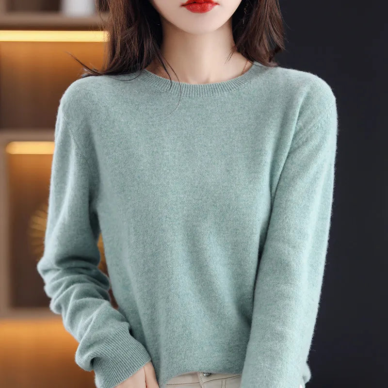 Women Sweater O-neck Jumpers