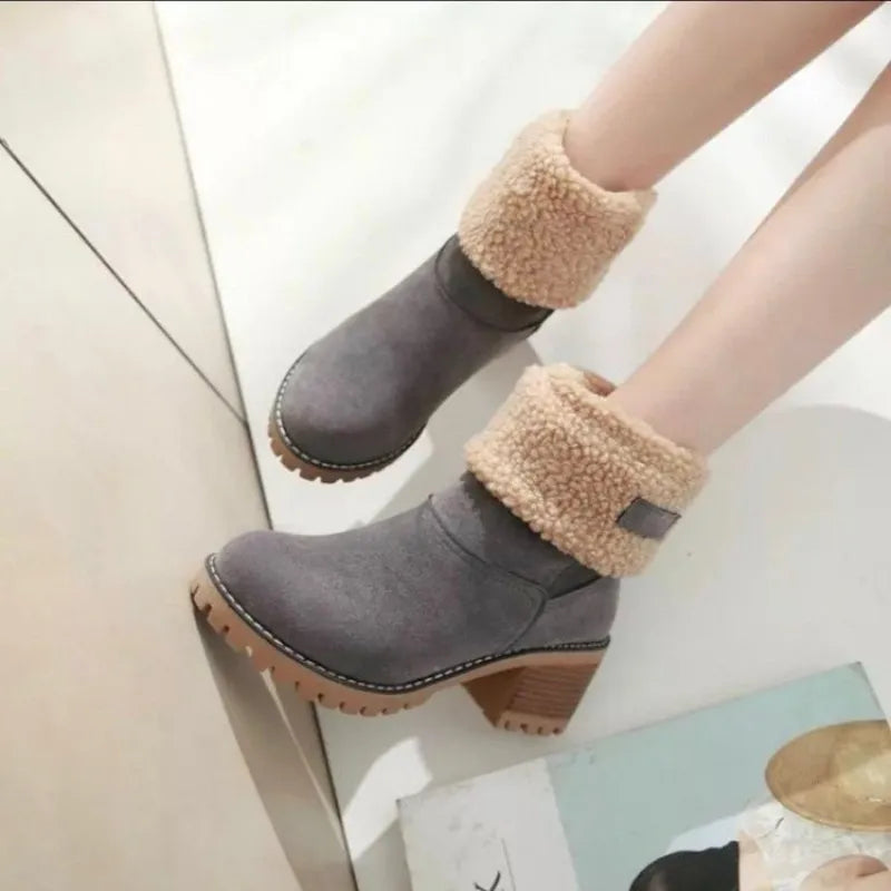 Women Winter Fur Warm Snow Boots